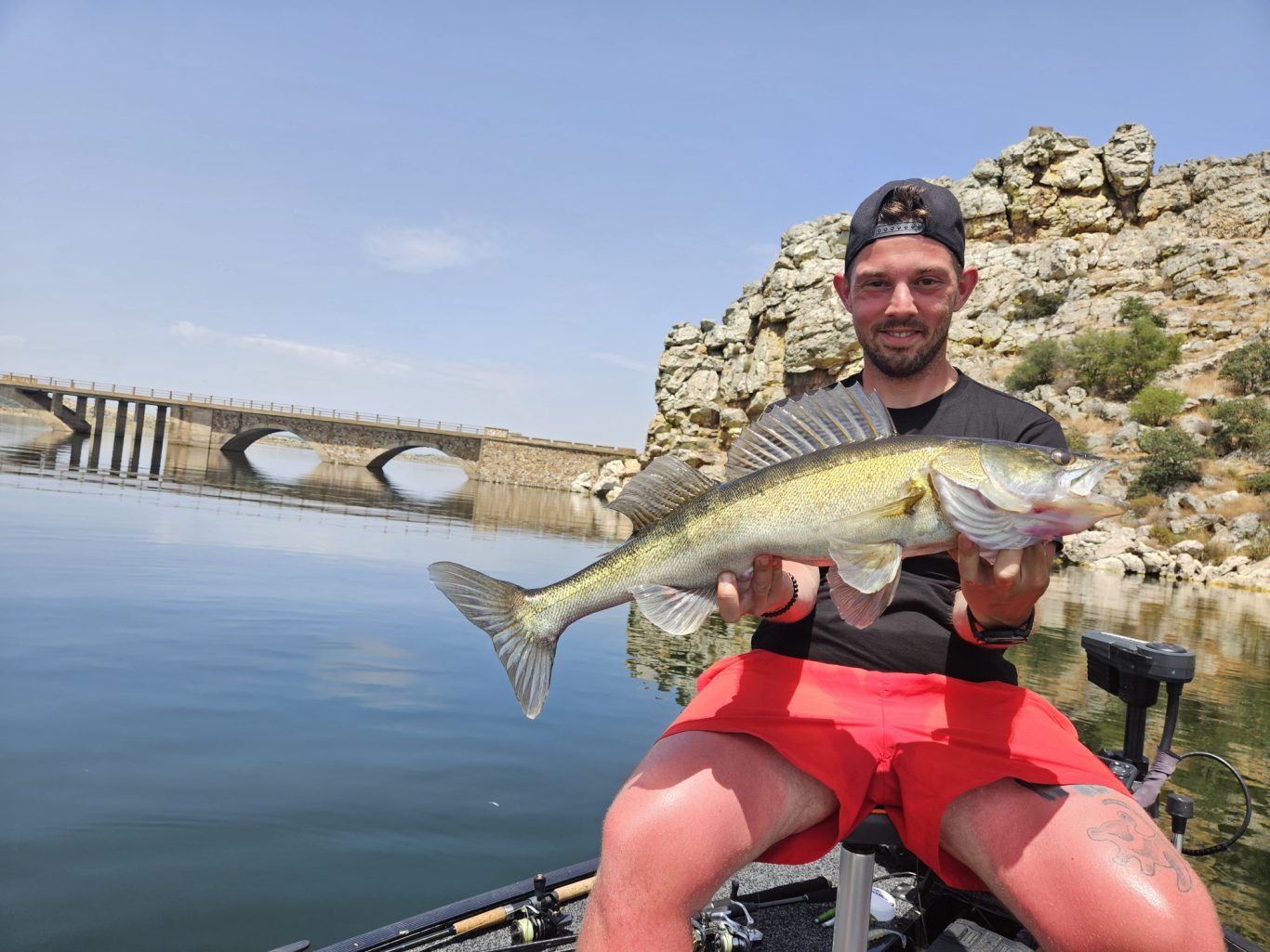 Zander angeln Orellana Stausee